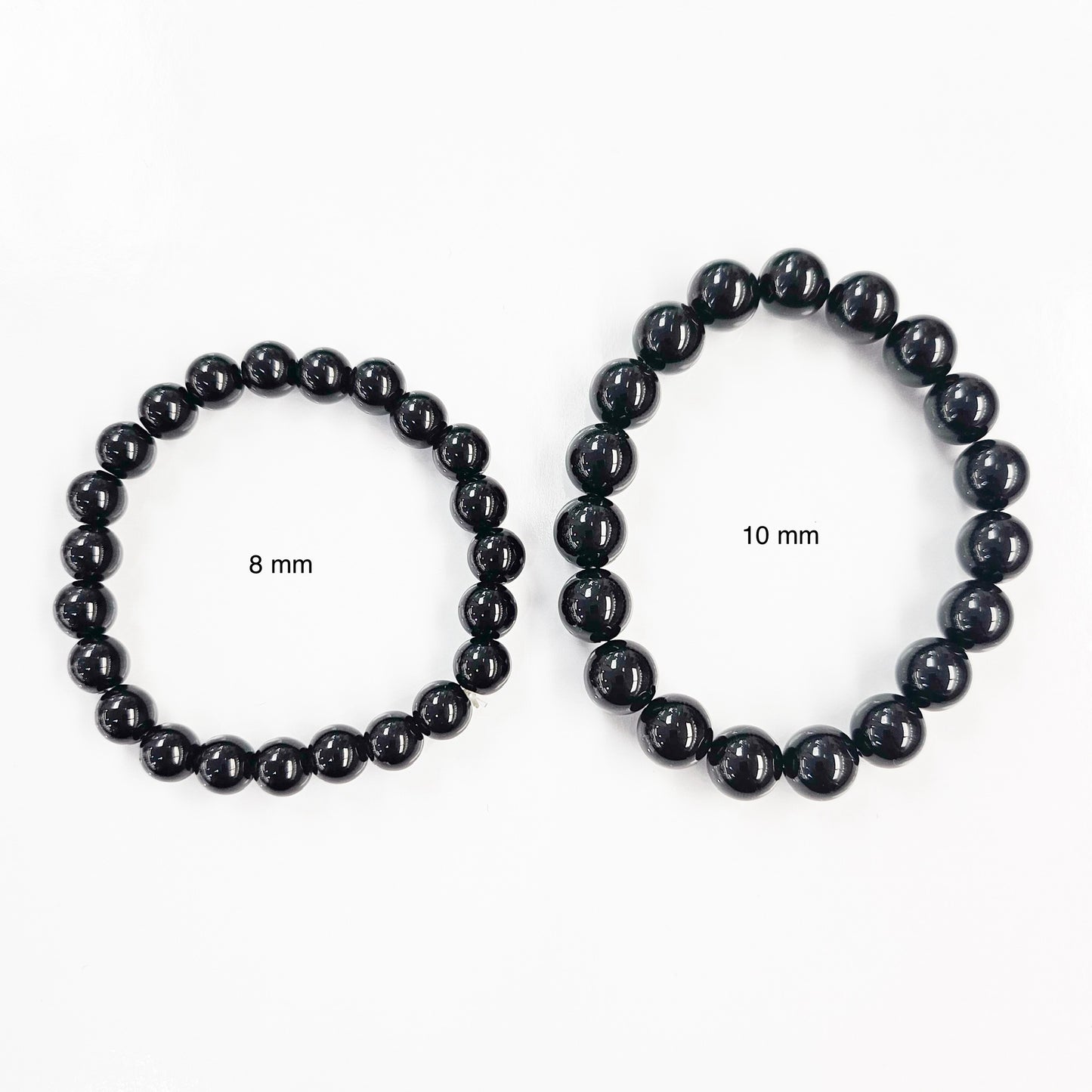 Onyx Gemstone Beaded Stretch Bracelet