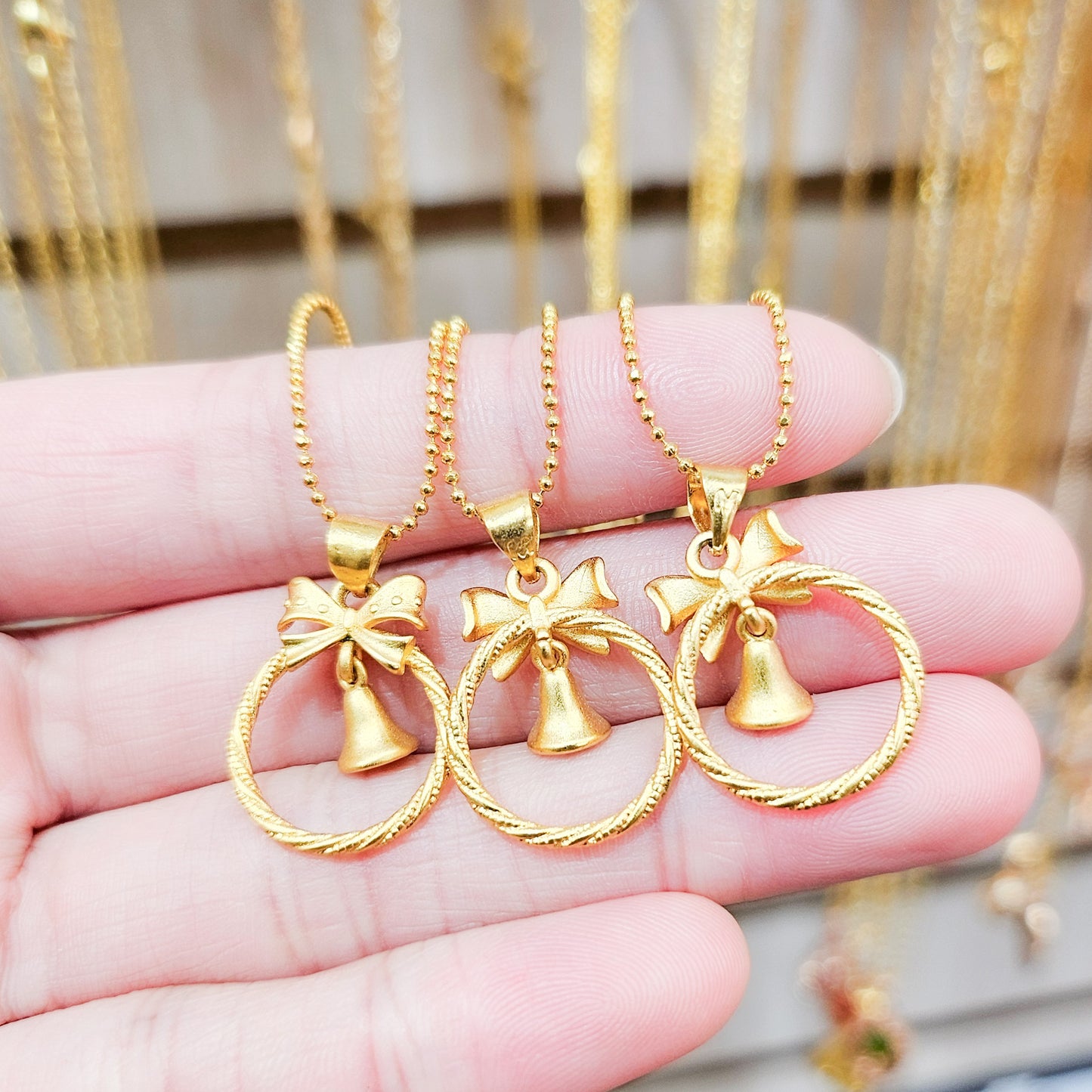 Gold Plated Bell Necklace