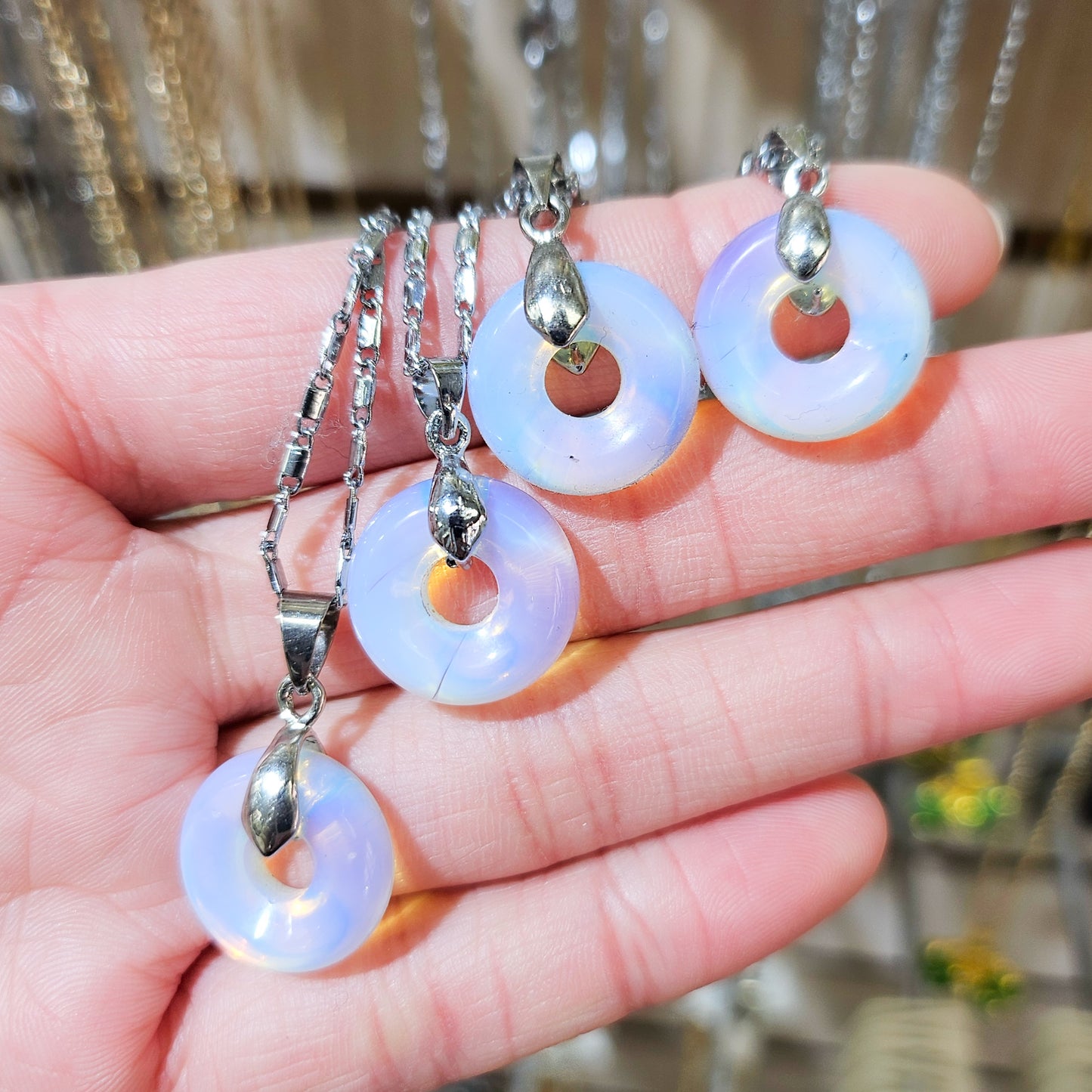 Opalite Circle Necklace