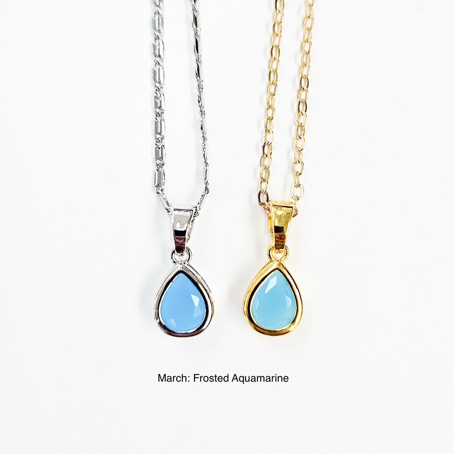 Classic Teardrop Birthstone Necklace