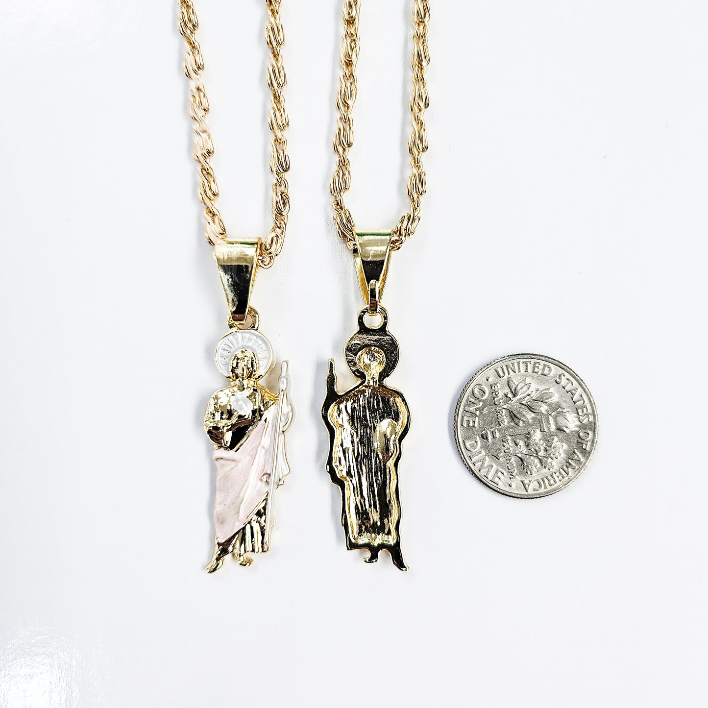 Saint Jude Necklace in Pink