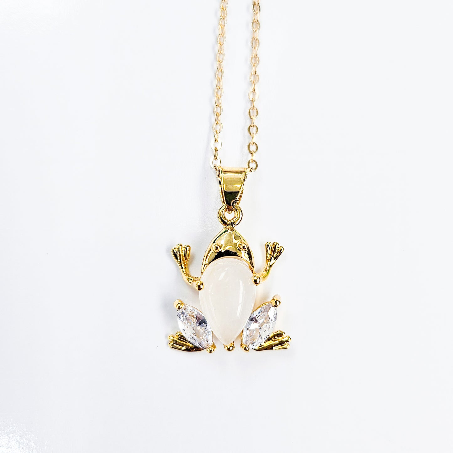 Jade Frog Necklace