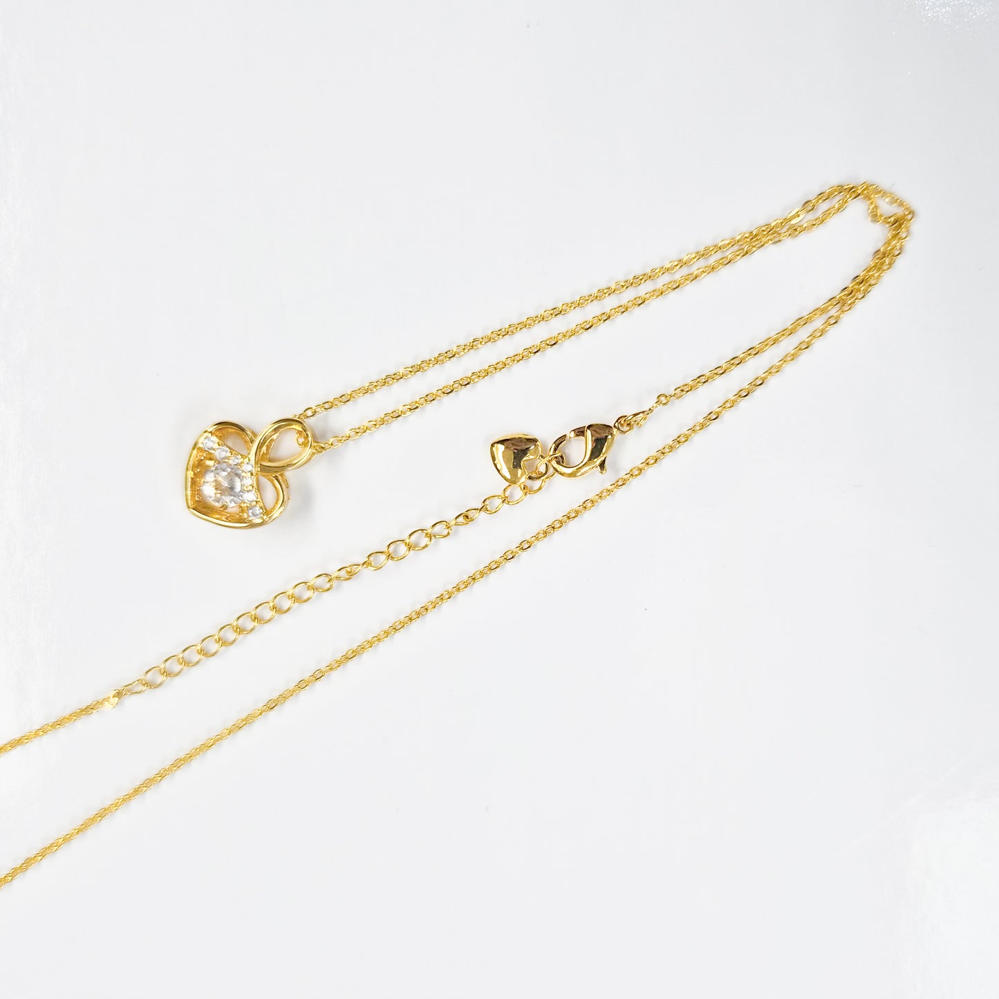 Gold-plated Heart Jewel Necklace