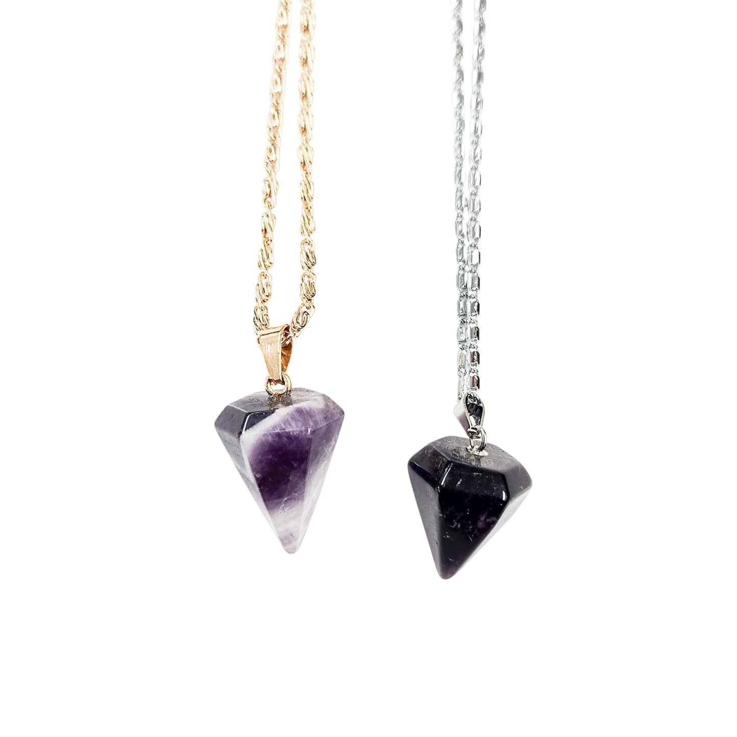 Amethyst Pendulum Point Necklace