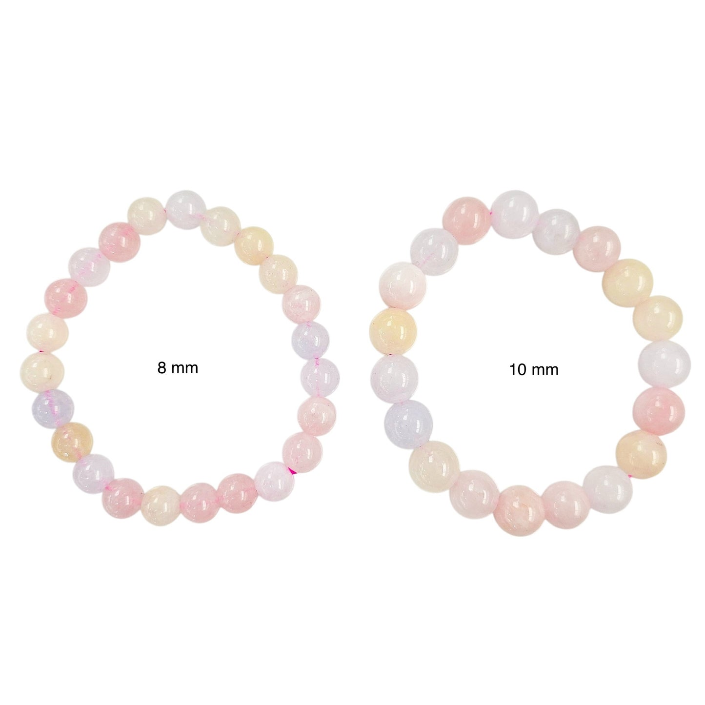 Morganite Beaded Gemstone Bracelet