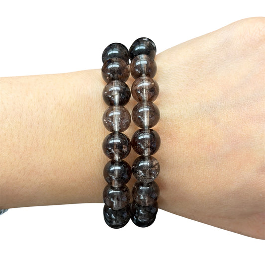 Smoky Quartz Beaded Bracelet