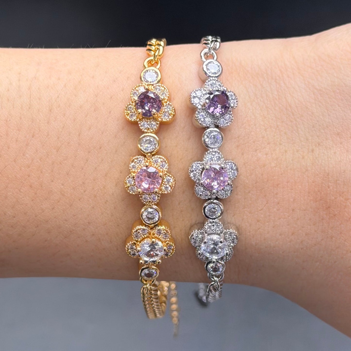 Adjustable Flower Bracelet