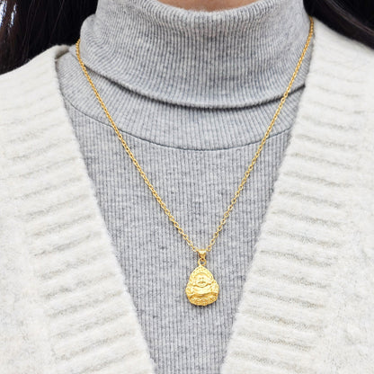 Laughing Buddha Gold-plated Necklace