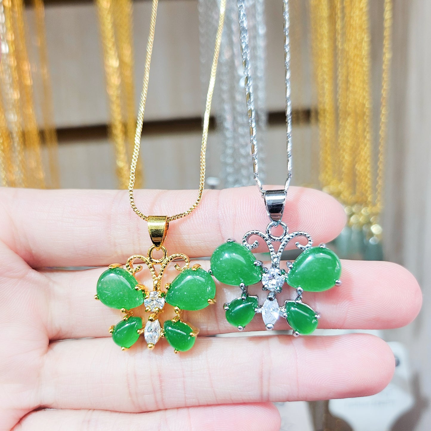 Jade Butterfly Necklace