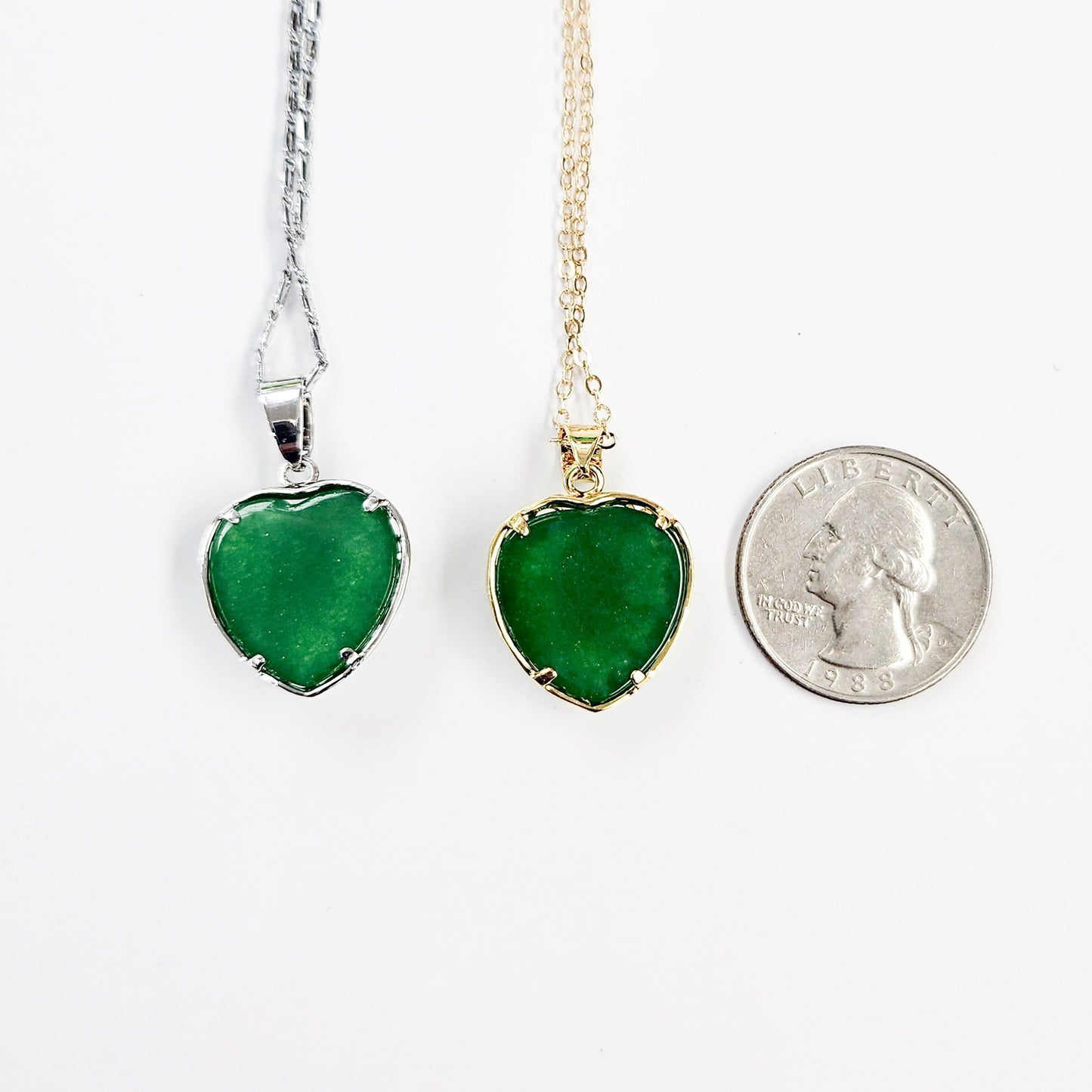 Love Heart Jade Necklace