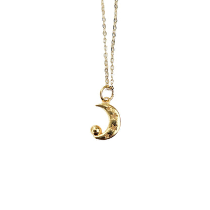 Gold Crescent Moon Necklace