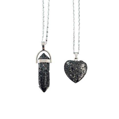 Lava Stone Crystal Necklace