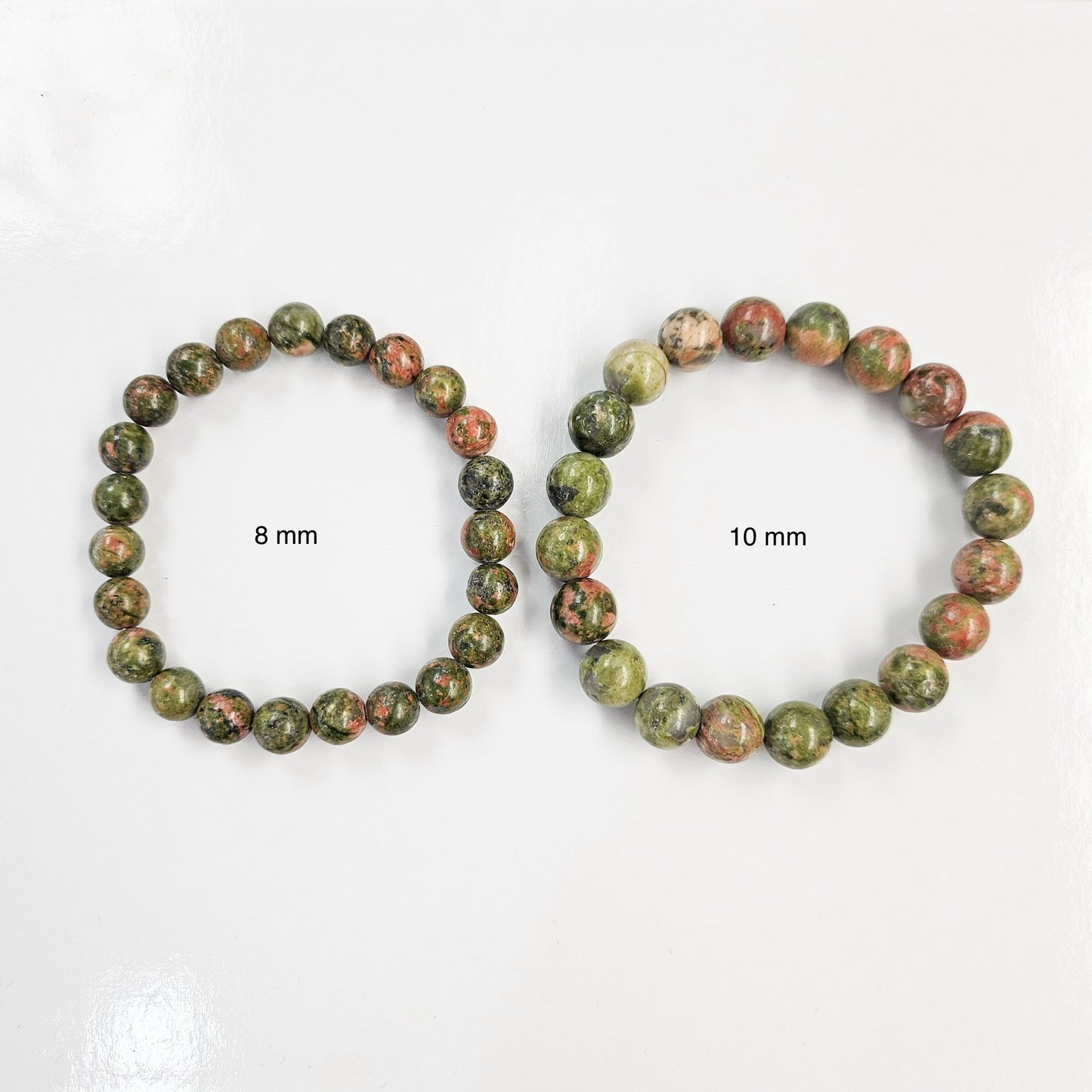 Unakite Gemstone Beaded Bracelet