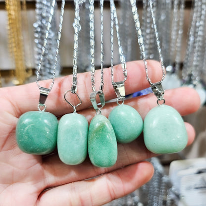 Tumbled Jade Necklace