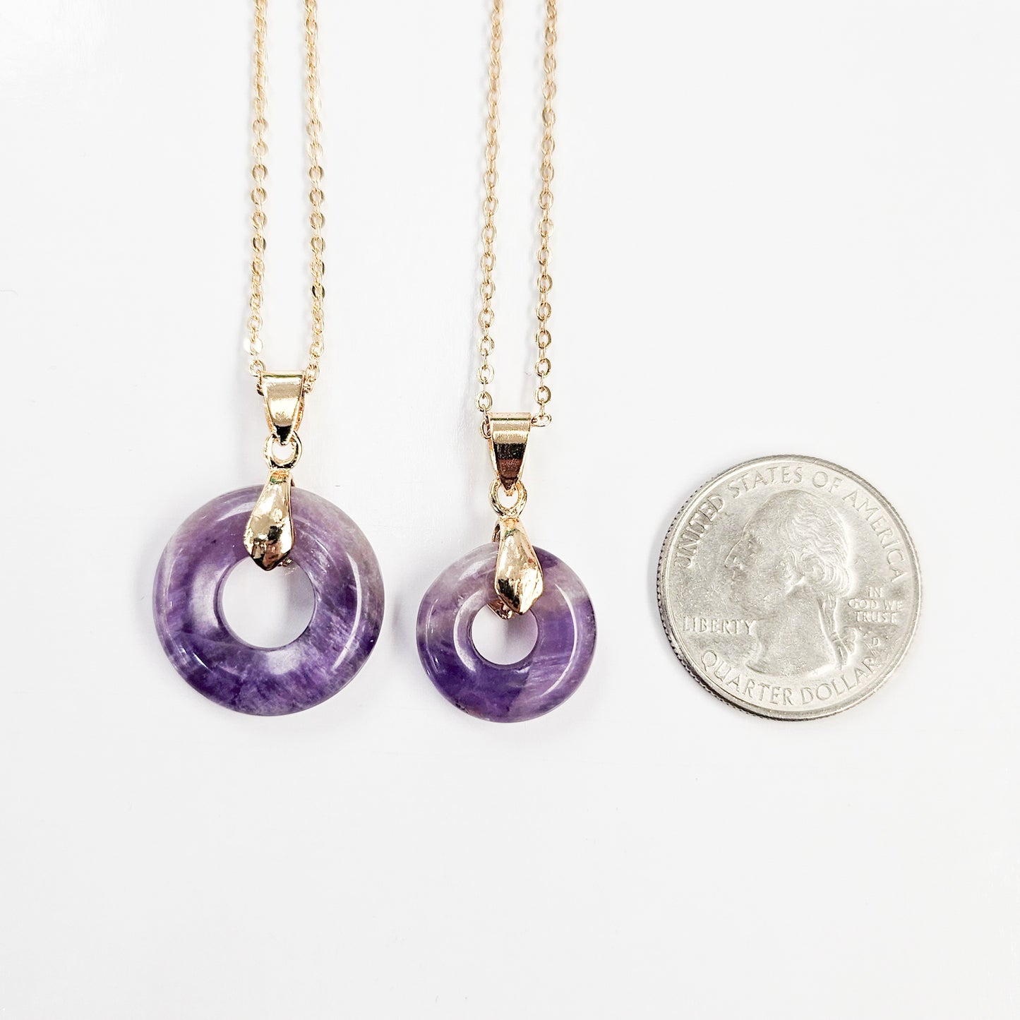 Amethyst Circle Necklace