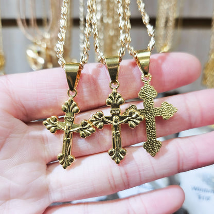 Gold Cross Necklace