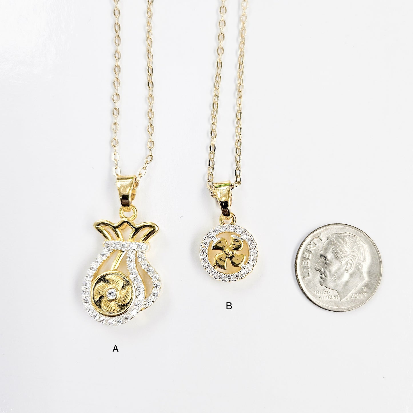 Pinwheel Prosperity Gold-plated Necklace