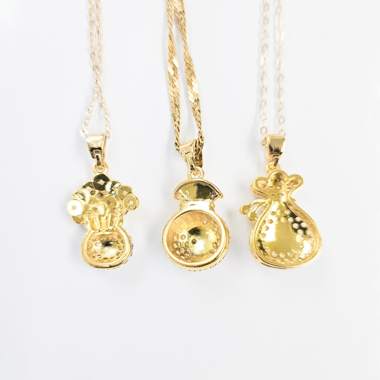 Money Fortune Bag Gold-plated Necklace