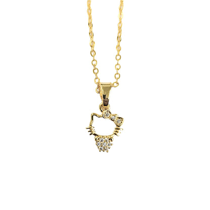 Dainty Kitty Gold-plated Necklace