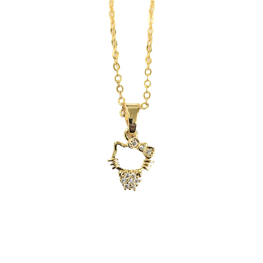 Dainty Kitty Gold-plated Necklace