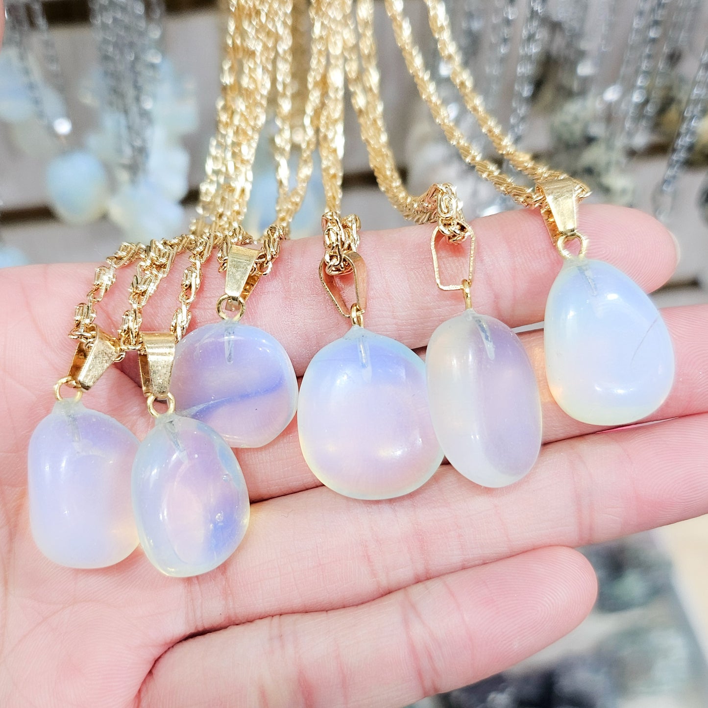 Tumbled Opalite Gemstone Necklace