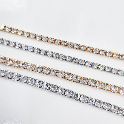 Tennis Bracelet in Gold-plated