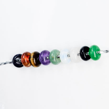 Dainty Crystal Donut Necklaces (8 mm)
