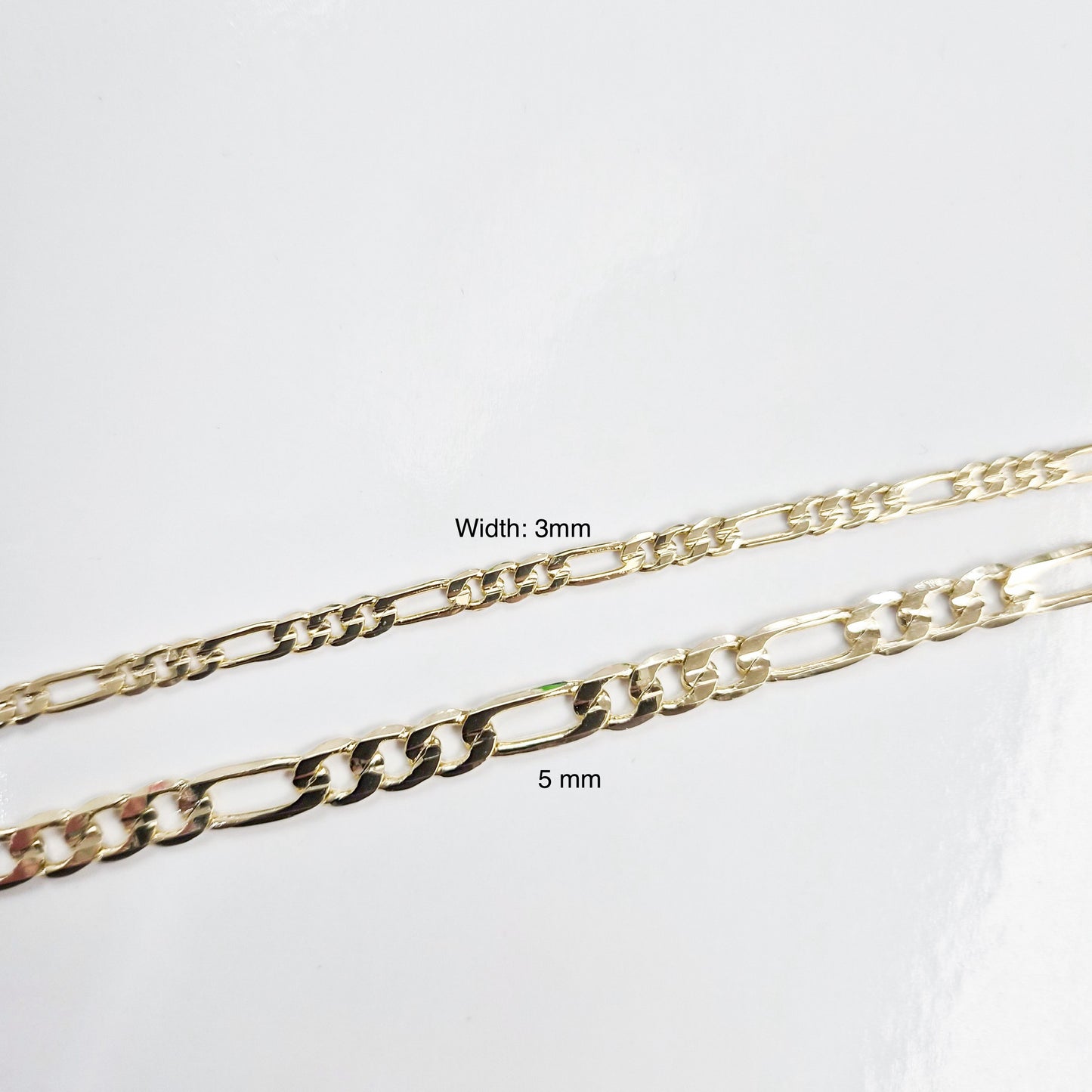 18K Gold Plated Figaro Chain Bracelet