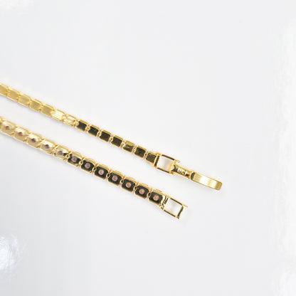 Pink Cubic Zirconia Tennis Bracelet