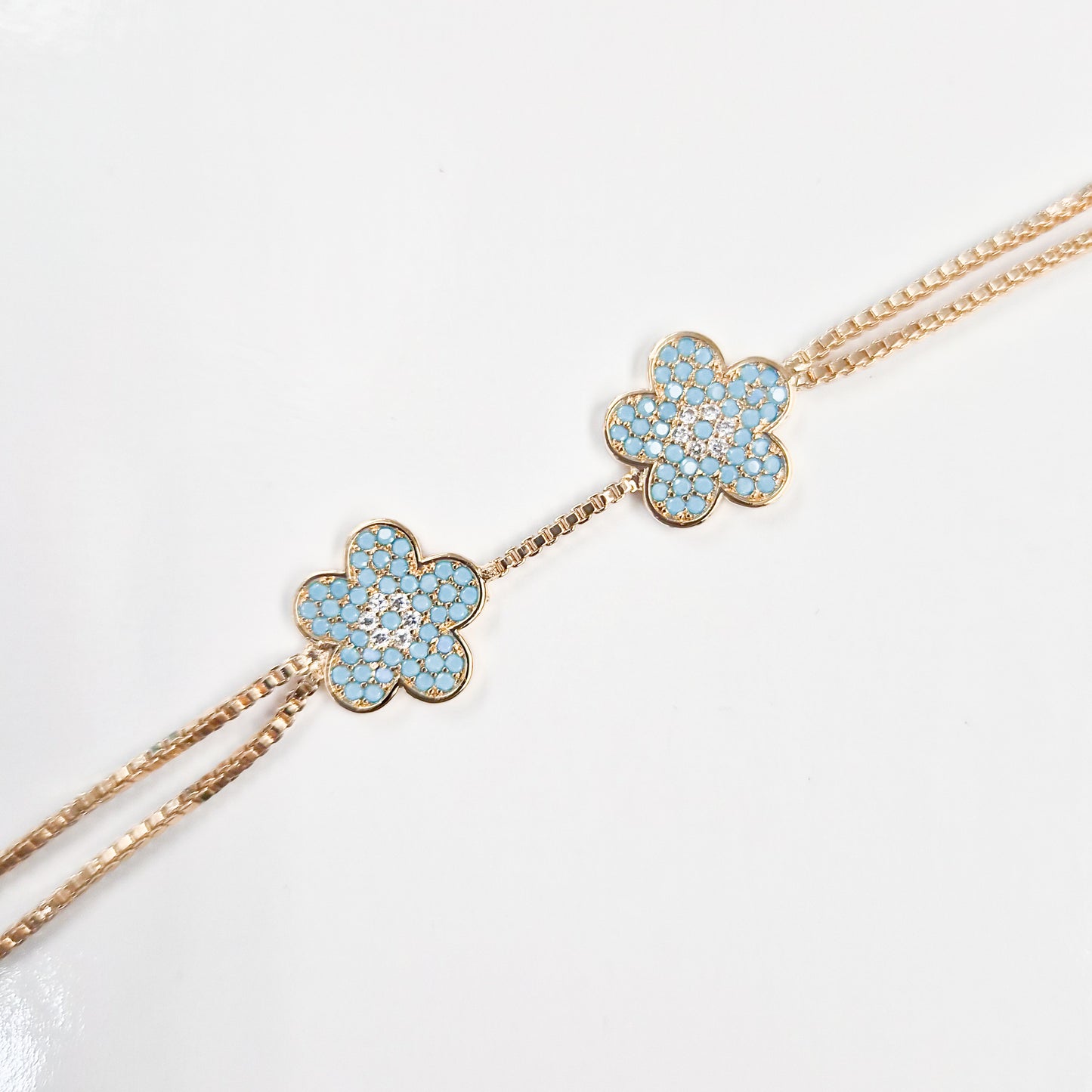 Blue Flowers Handchain