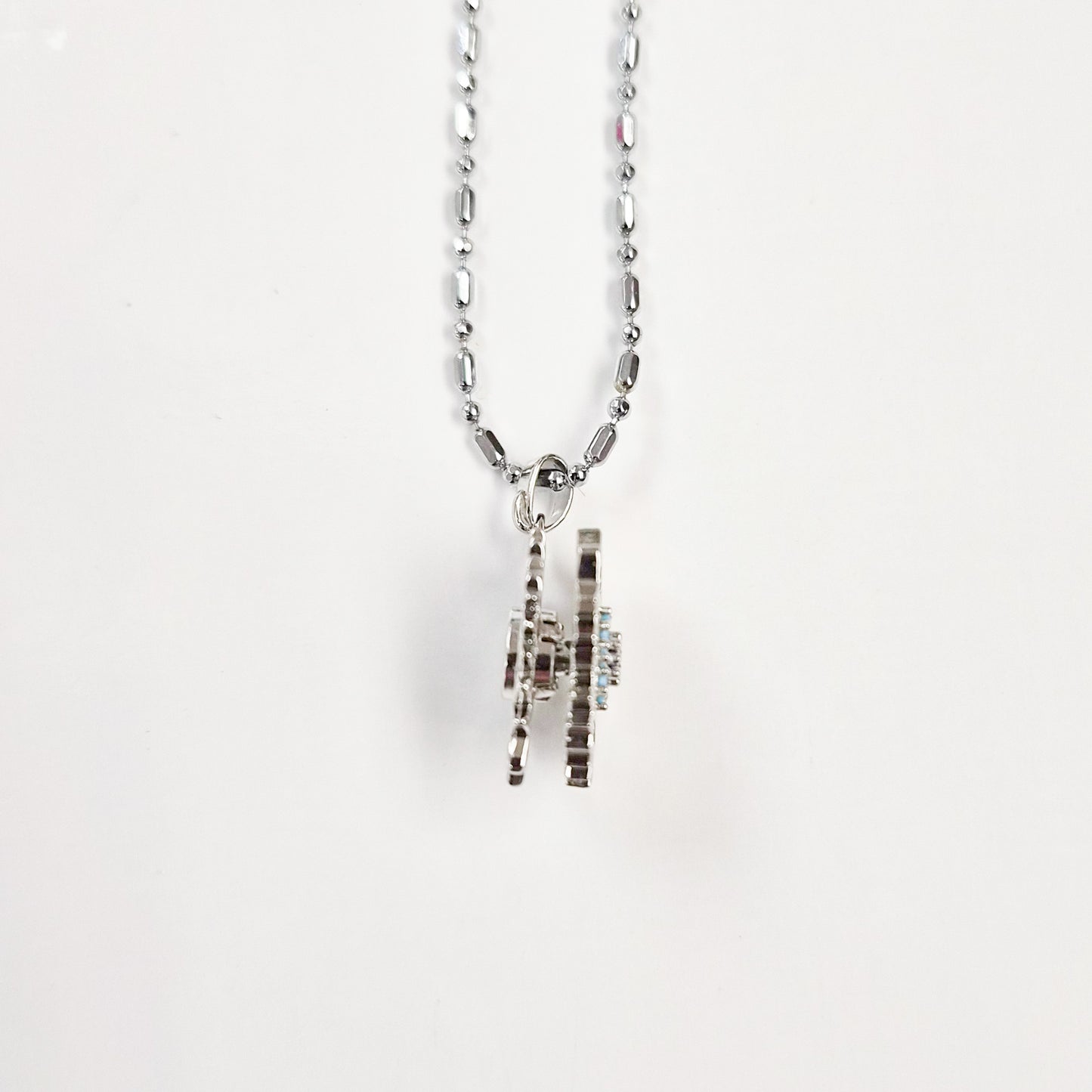 Bedazzled Evil Eye Spinner Necklace