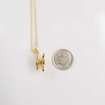 Flower Power Spinner Necklace