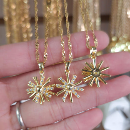 Shining Sun Spinner Necklace