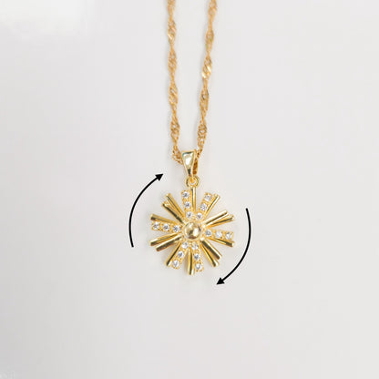 Shining Sun Spinner Necklace