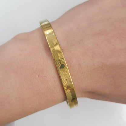 Butterfly and Heart Stainless Steel Bangle