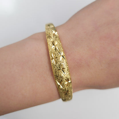 22K Gold-plated Trendy Bangles (Adjustable)