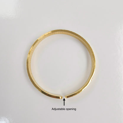 22K Gold-plated Symbolic Bangle Cuff