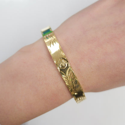 22K Gold-plated Symbolic Bangle Cuff