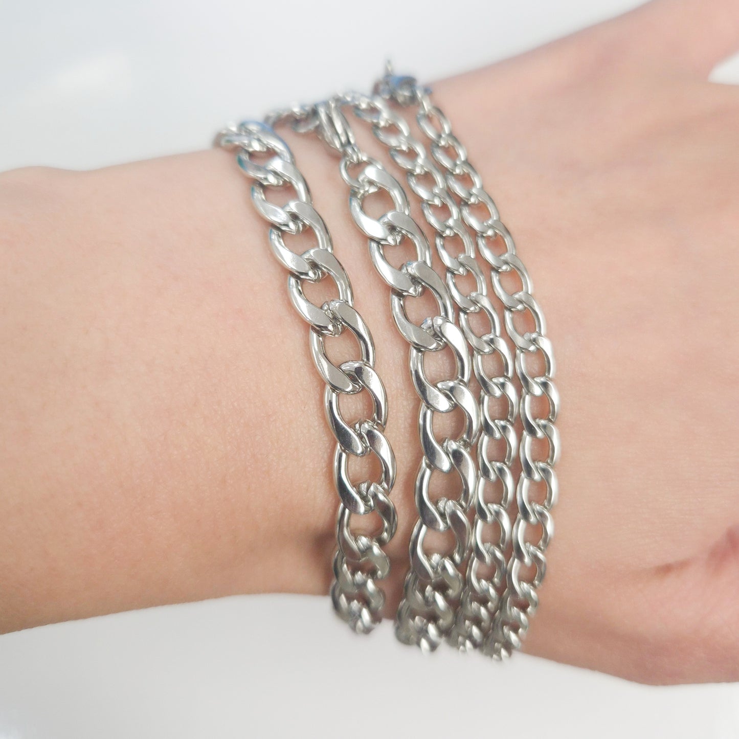 Stainless Steel Curb Link Chains 4mm 6mm