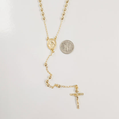 18K Goldplated Miraculous Medal Rosary