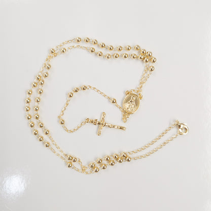 18K Goldplated Miraculous Medal Rosary