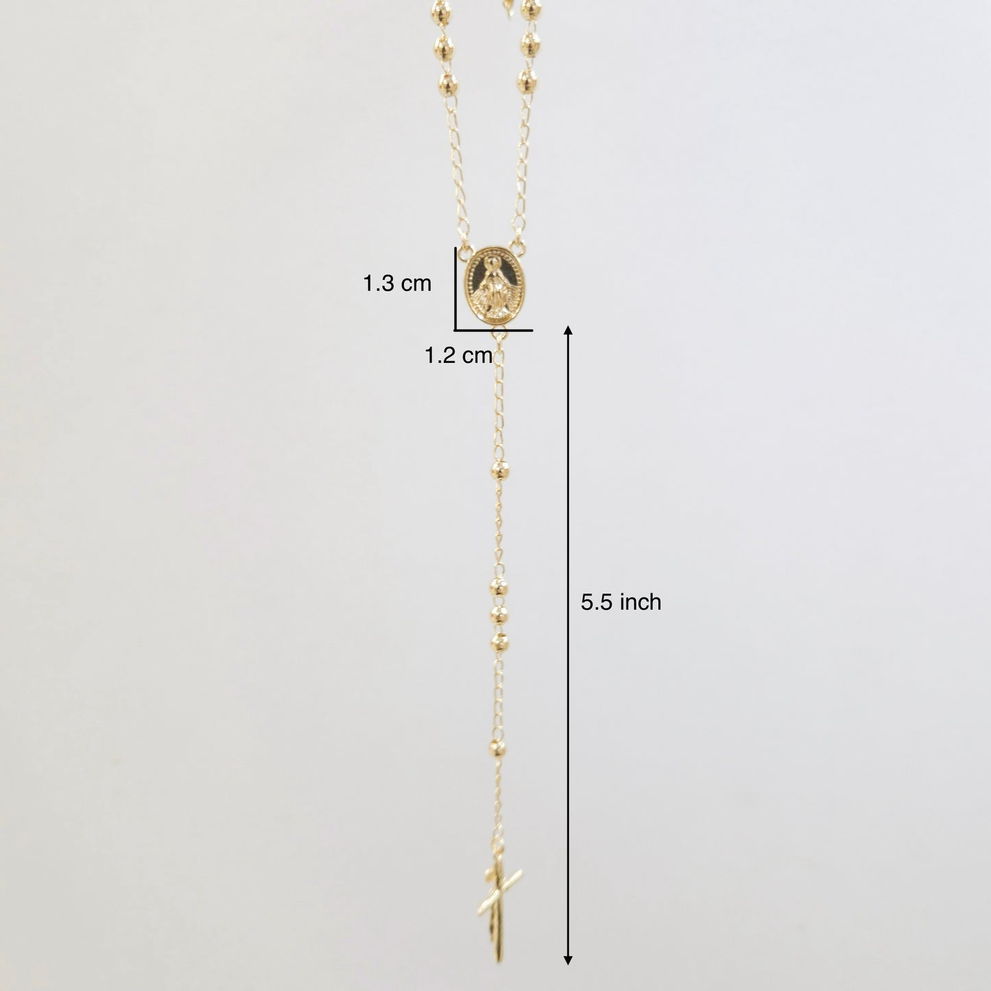 18K Goldplated Miraculous Medal Rosary