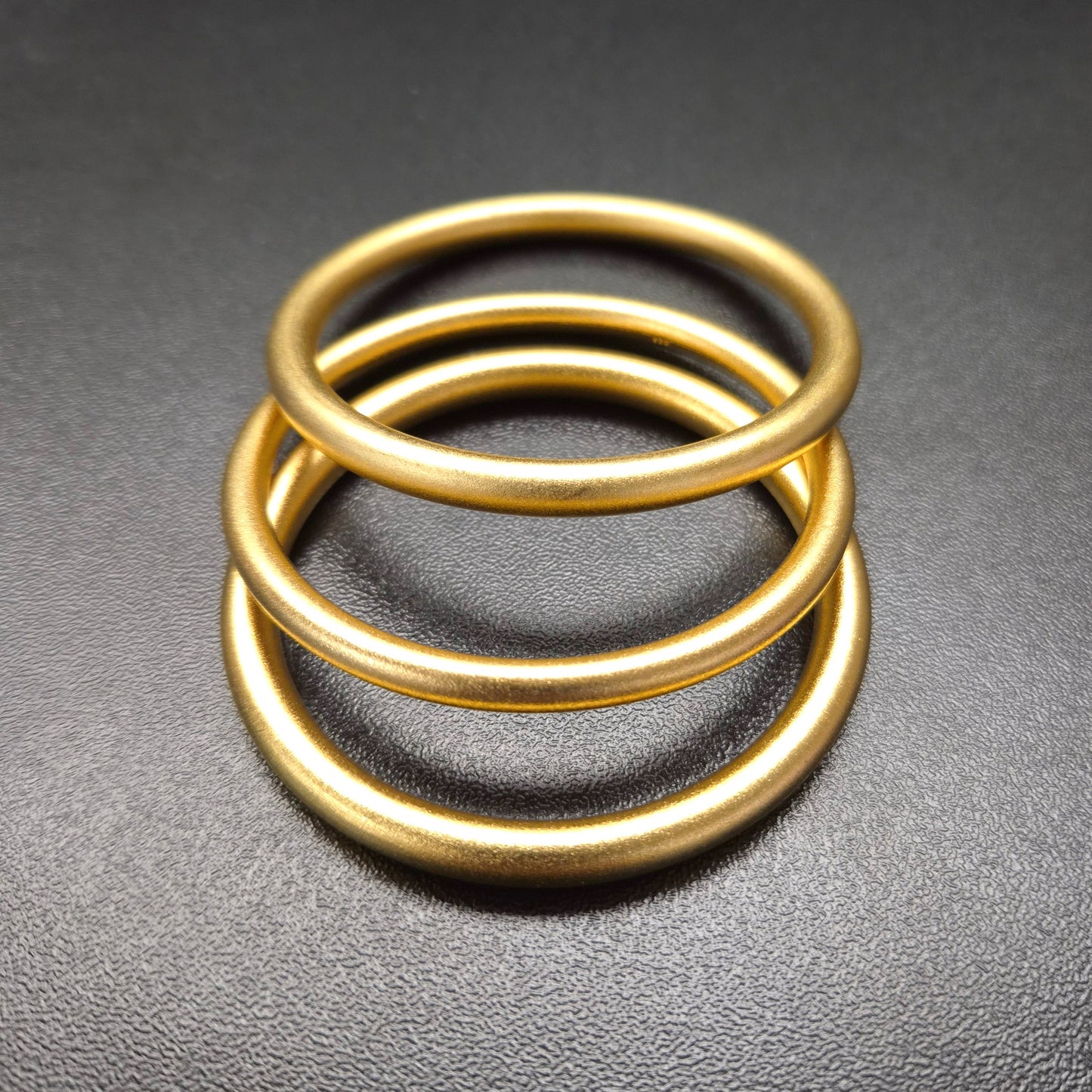 22k Gold plated Solid Weighted Buddha Bangle
