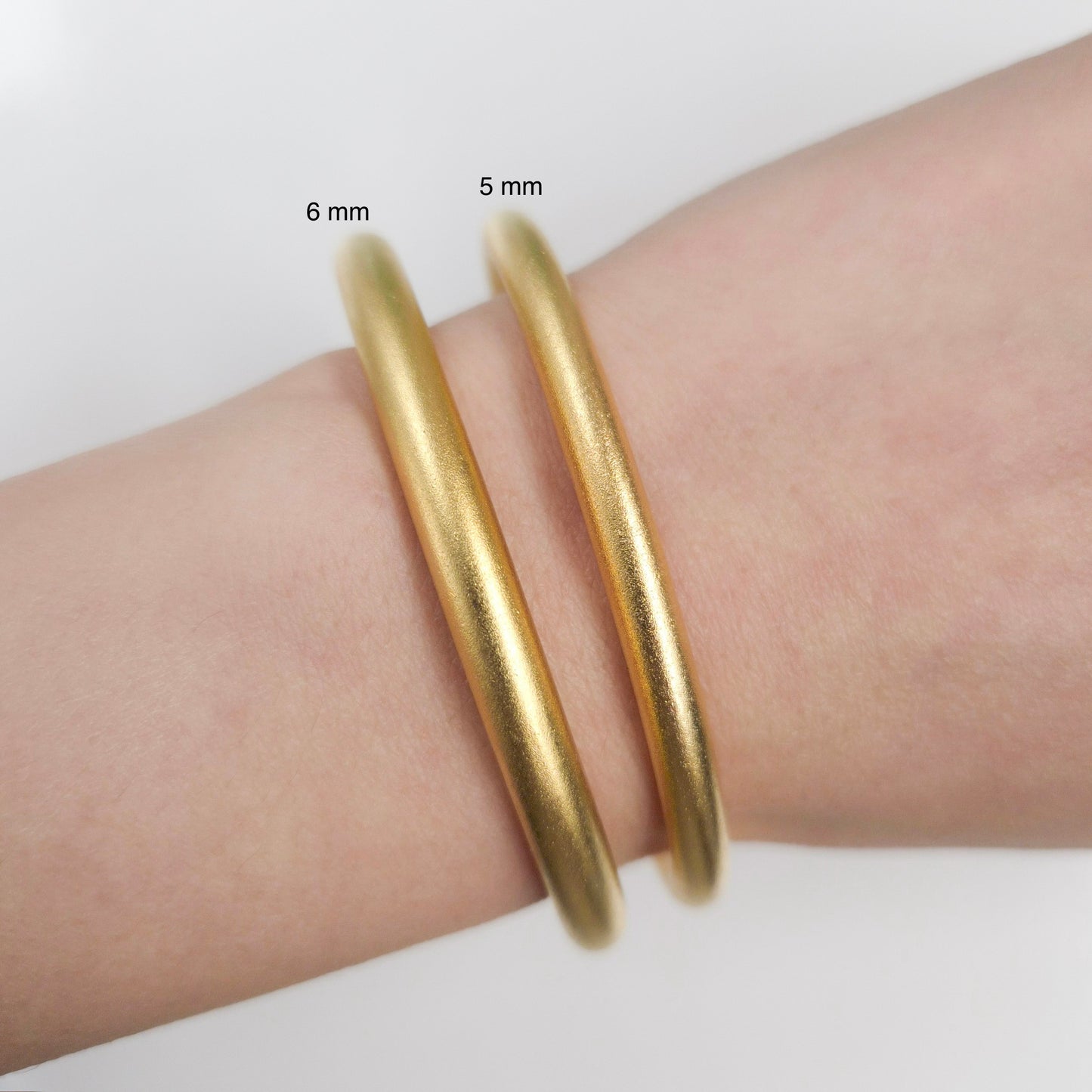 22k Gold plated Solid Weighted Buddha Bangle