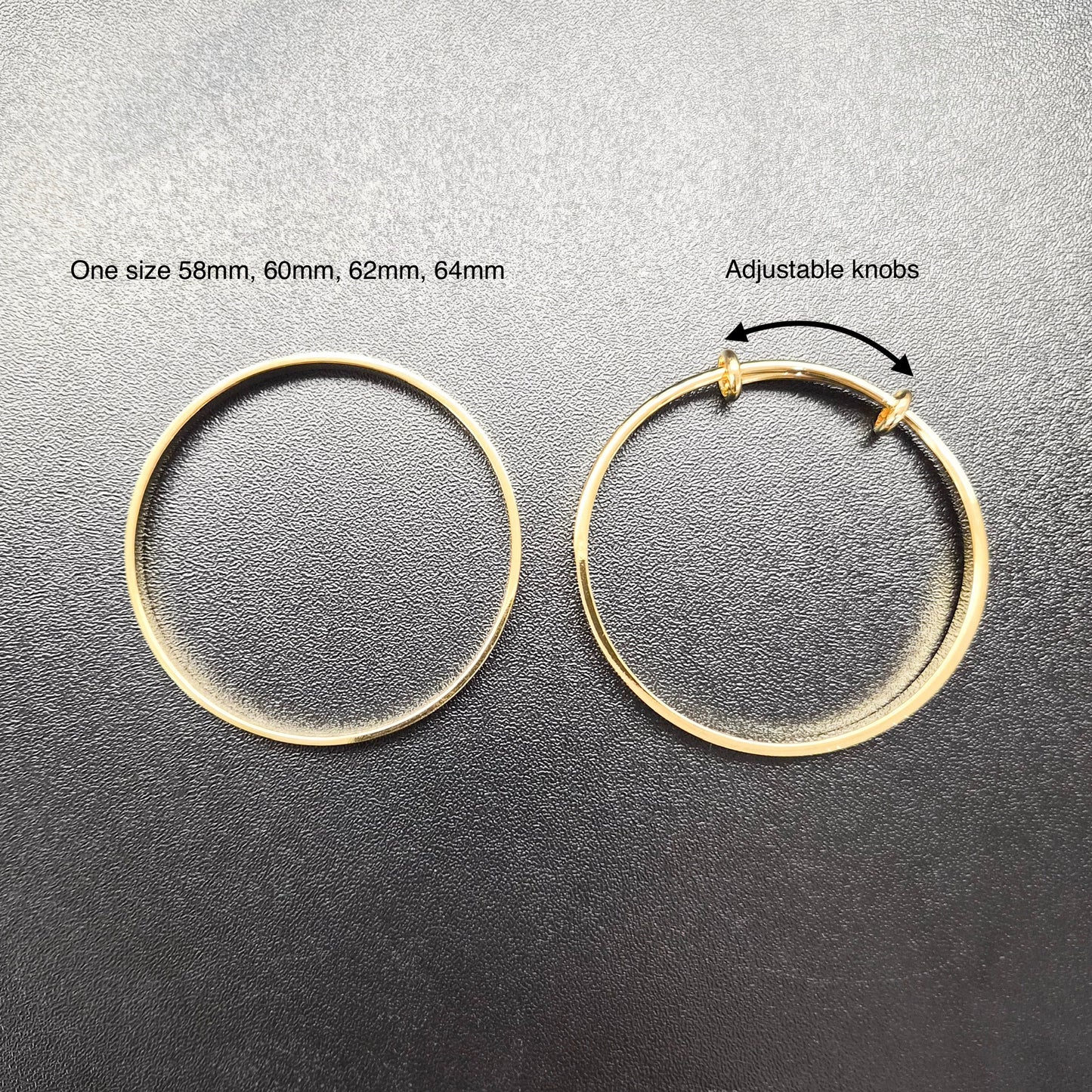 Clover Motif Gold-plated Bangle