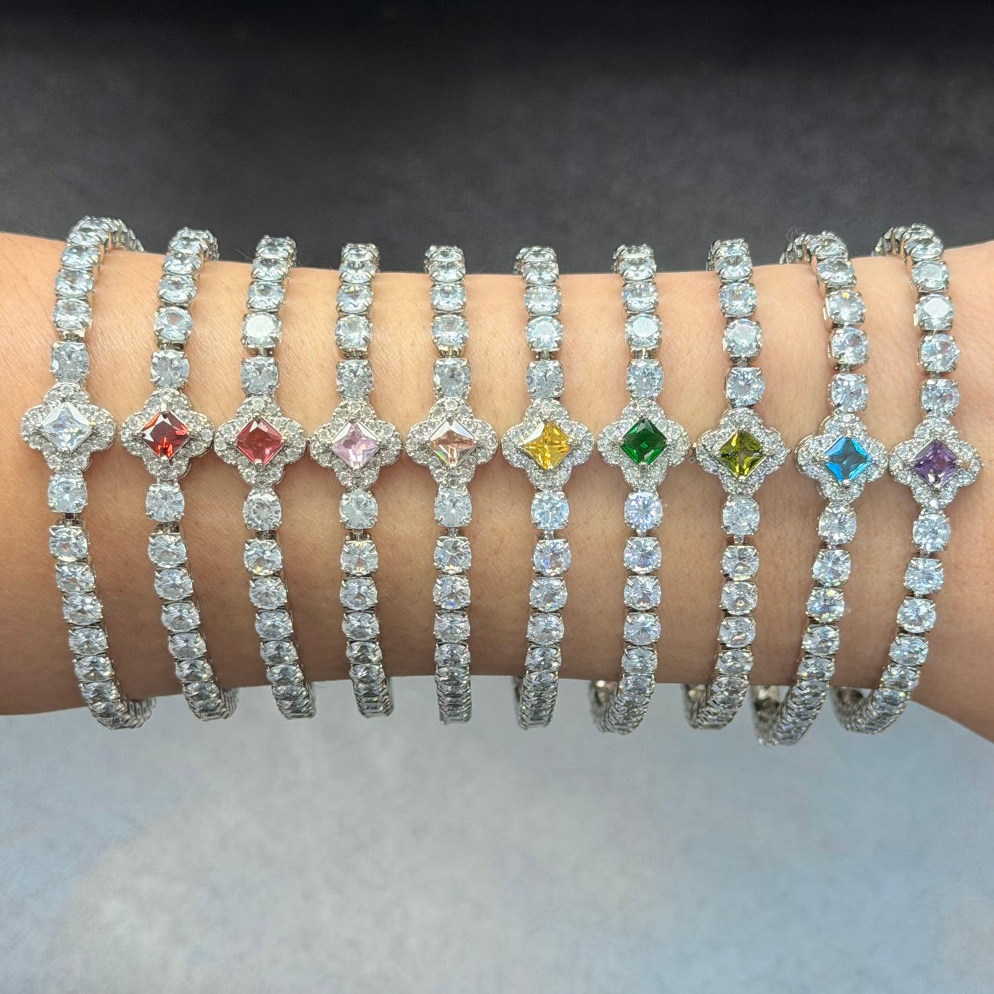 Clover Tennis Bracelet