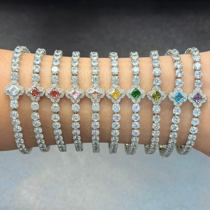 Clover Tennis Bracelet