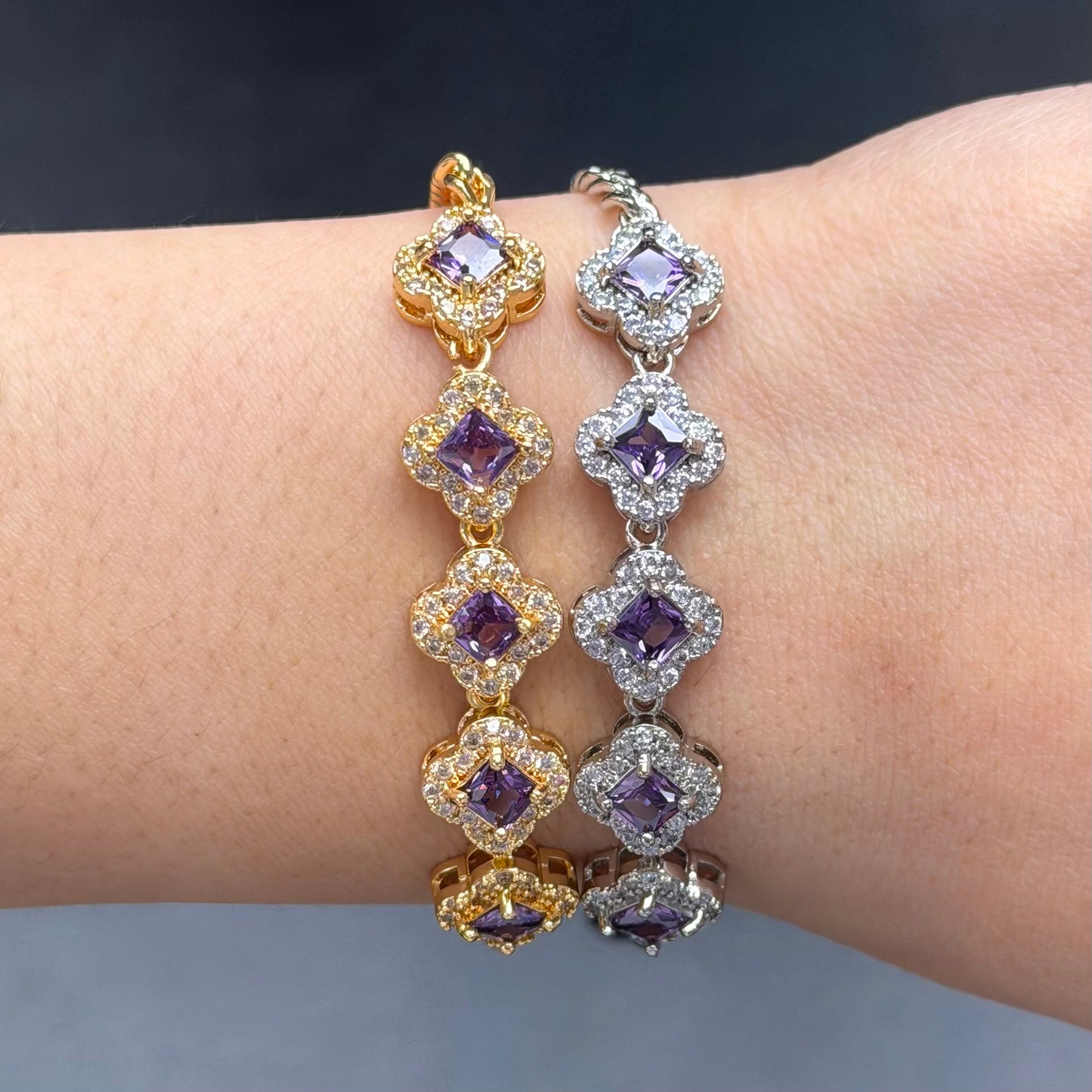 Lucky Girl Adjustable Clover Bracelet