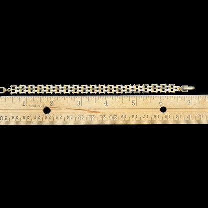 Monaco Pave Link Bracelet