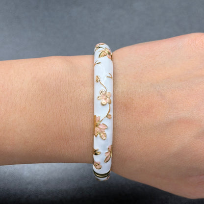 7 mm Flower Enamel Hand-painted Bangle